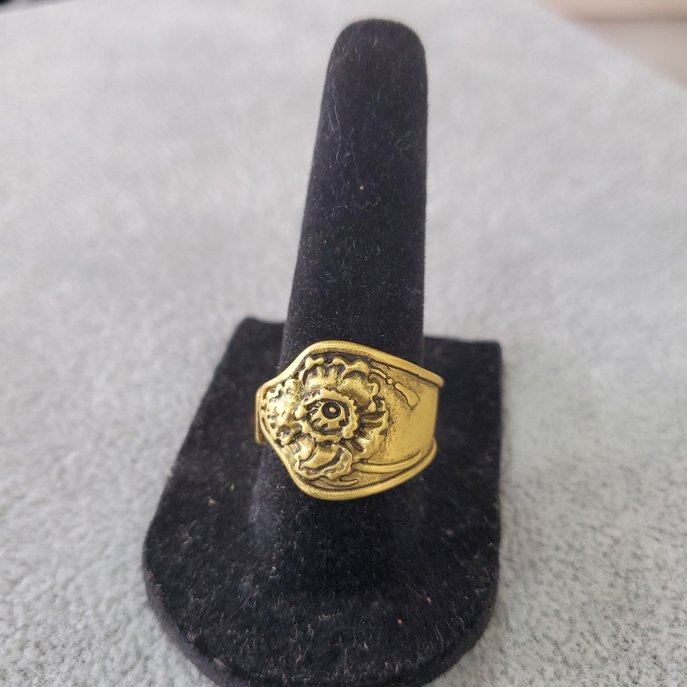 Gold Spoon Ring
